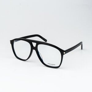 Saint Laurent DUNE Men Eyeglasses Black Pilot SL596 DUNE OPT 001 NEW AUTHENTIC